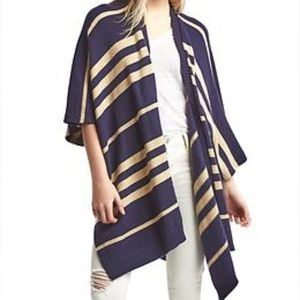 Gap striped poncho